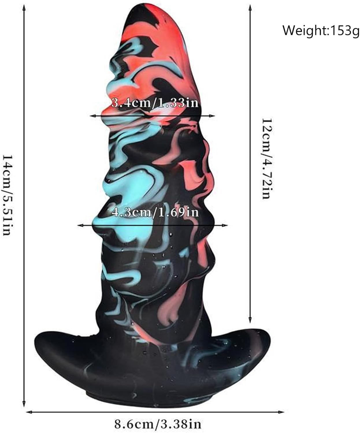 Butt Plug Fantasy Knot Plug for Women Men - Giant Dildo Dildo Plug Balls Toys, Dildos Butt Plug Butt Shower SM Sex Toy for Couples Extreme Sex – Bild 2