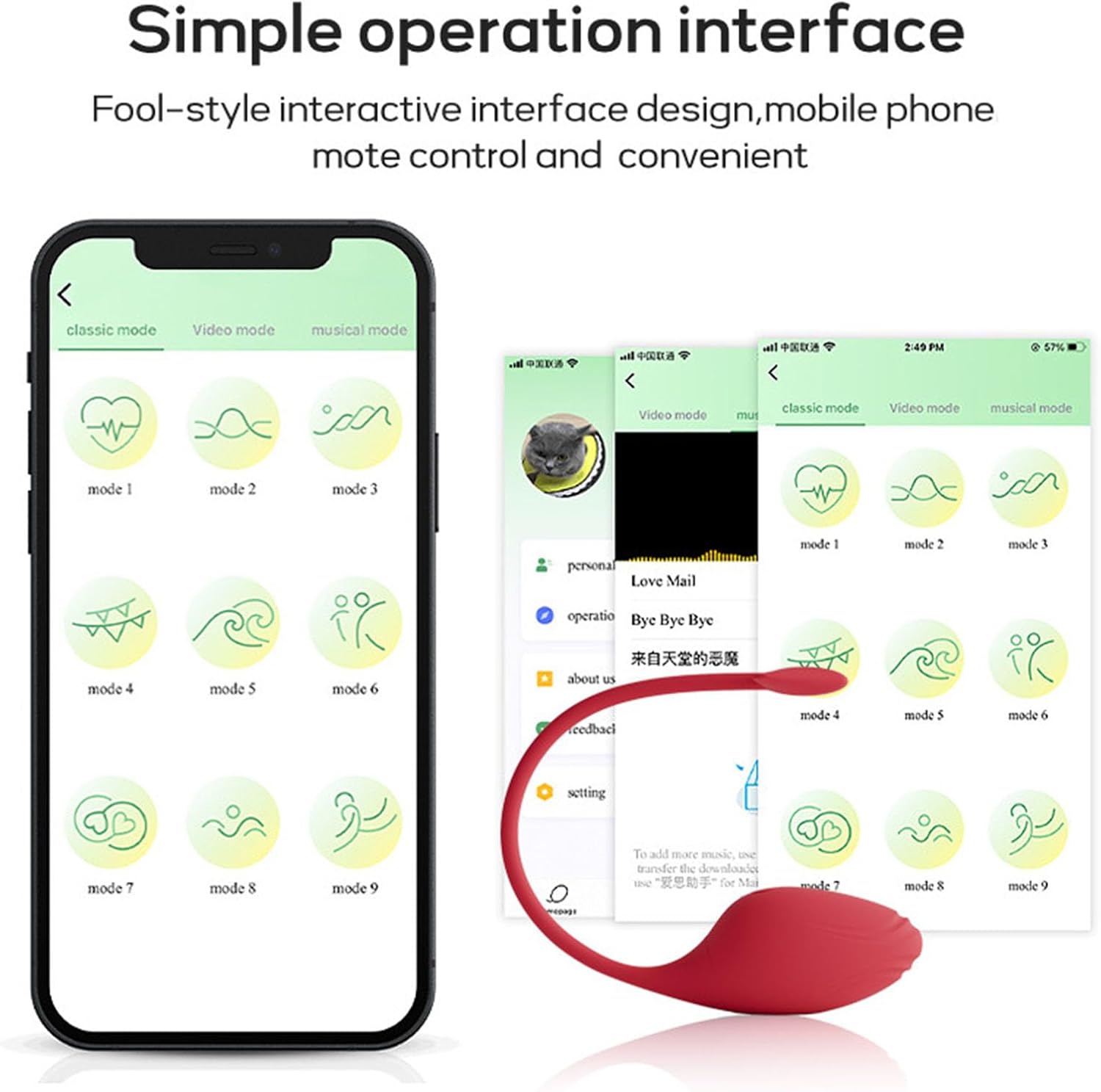 Vibration for Women with App, Vibrator Sex Toy Sets for Women with 9 Vibration Modes, Vibrator Sets for Women Clitoris G-Spot Sex Toy for Couples Extreme Sex – Bild 7