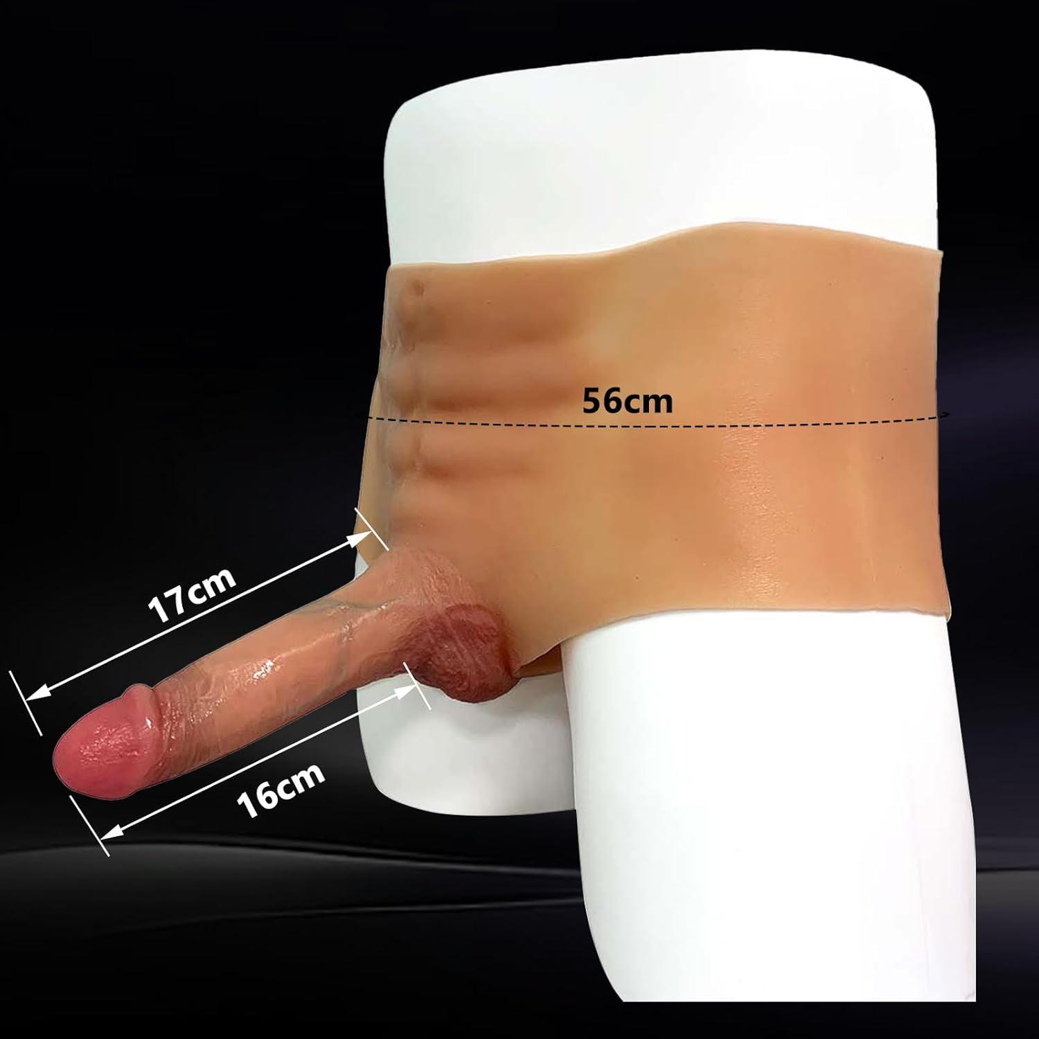 AMZII 6.0 Silicone Strap-On Dildos with Dildos, Giant Dildo, Solid , Strap-On Strap on for Women Couples, Strap-On Dildo Panties, Plug, Dildo Butt Plug, Sex Toy for Women, Lesbian – Bild 4