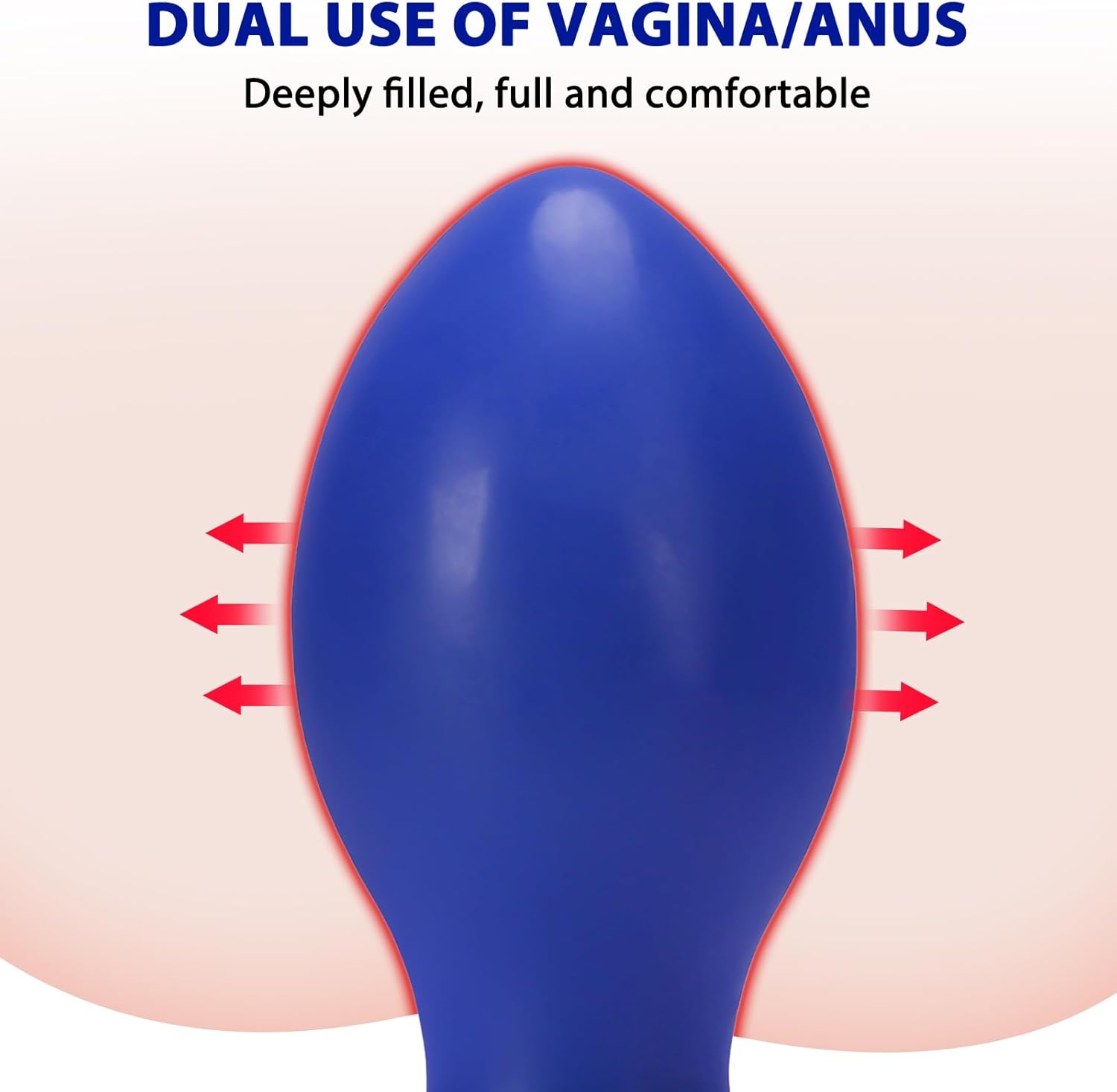 Giant Dildo, Plug, Butt Plug, Balls (L - XXXXL 5 Sizes), Blue Stretcher, Rugby Plug, Gay Sex Toy for Men, Butt Plug, Butt Plug, Shower Beads, Dildo Dilators (Blue, XXL) – Bild 5