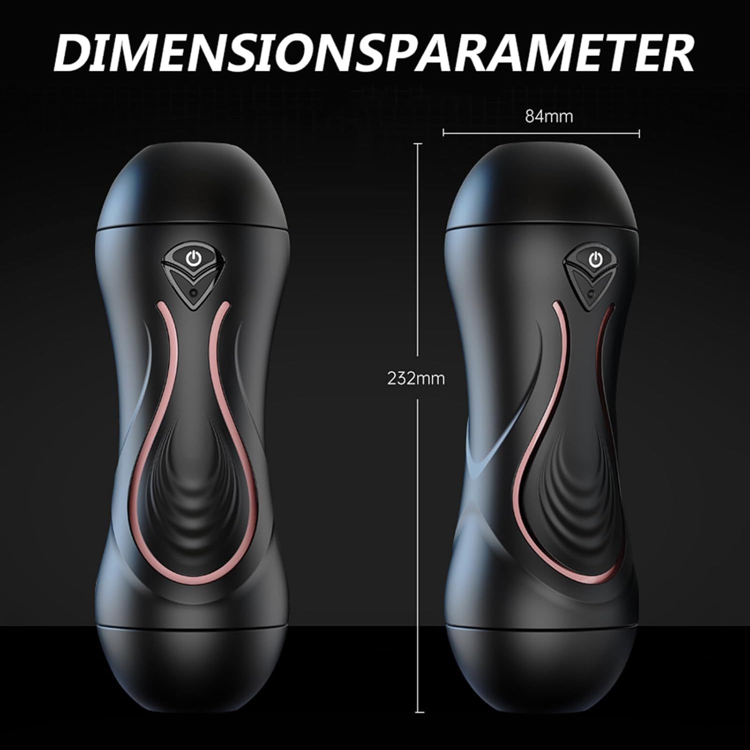 Double Vibrating Squeeze Masturbating with 9 Vibrations, Realistic Masturbator for Men, App Sex Toy for Men, Solo Manual Cup, Masturbators with 3D Vagina Pussy – Bild 5