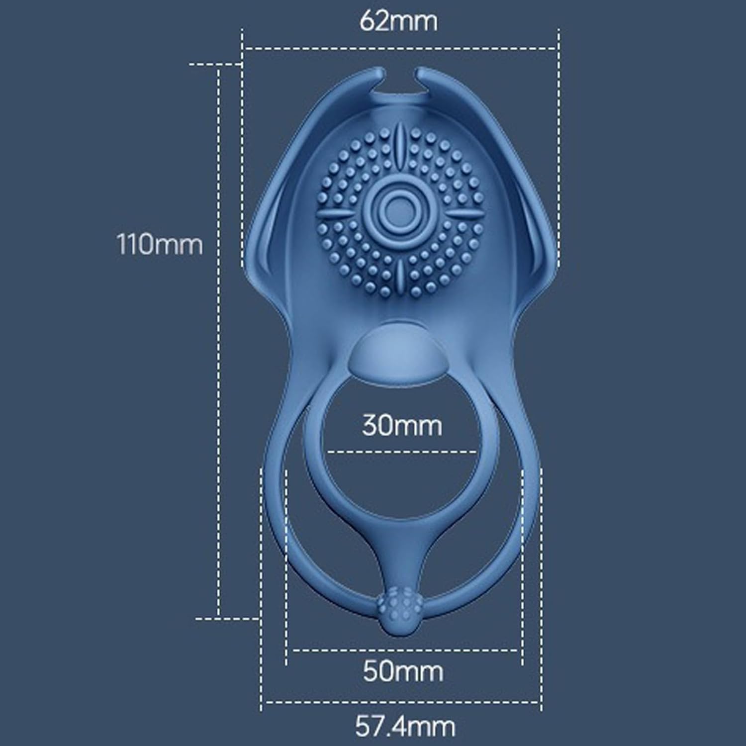 App Ring Vibrator for Couples, Extreme Rings, Erotic Sex Toy with 5 Vibration Modes, Sex Toys for Men, Dual Cock Ring, Sex Toy for Clitoris, Masturbating – Bild 3