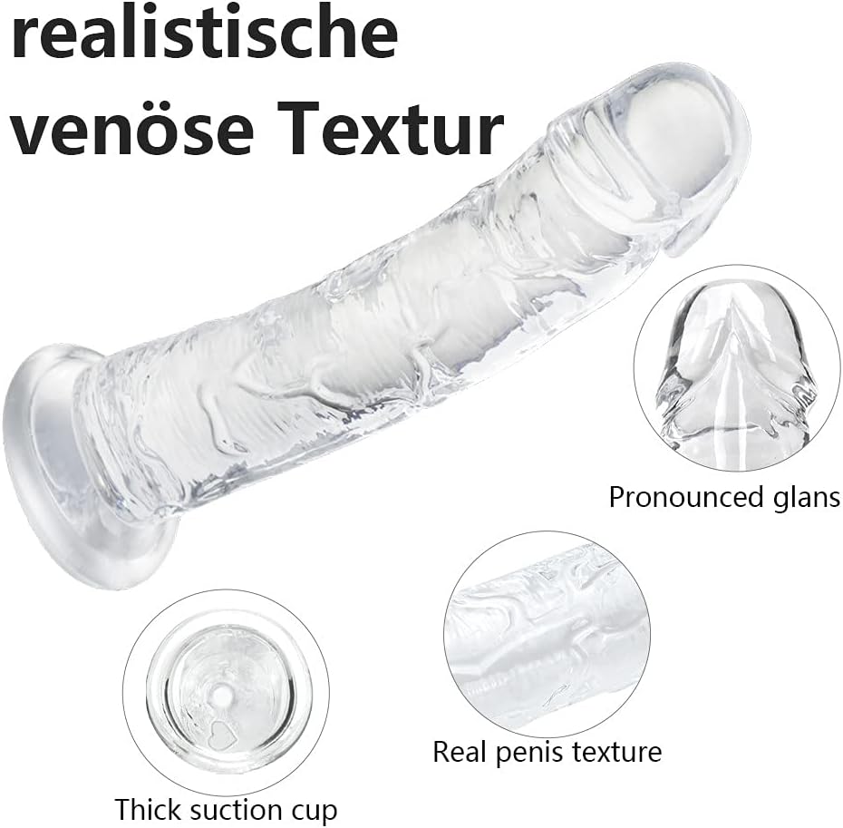 25 x 5 cm Large Big Dildo Sex Toy, Realistic Giant Dildo, Body-Safe Material, Penis with Suction Cup, Large for Hands-Free Couples, Play for Women or Men, Sex Toys – Bild 4
