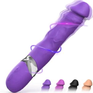 FIDECH Realistic Vibrators for Her, AV Dildo Vibrator with 7 Vibration Modes, Silicone Sex Toy for Women, Masturbation Stimulation, Erotic Sex Toy for Women and Couples