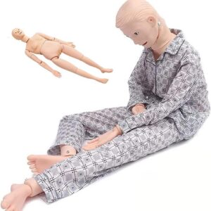 Multifunctional Nursing Training Medical Model Human Body Model Resuscitation Surgery Teaching Simulation Rubber Doll for Men and Women