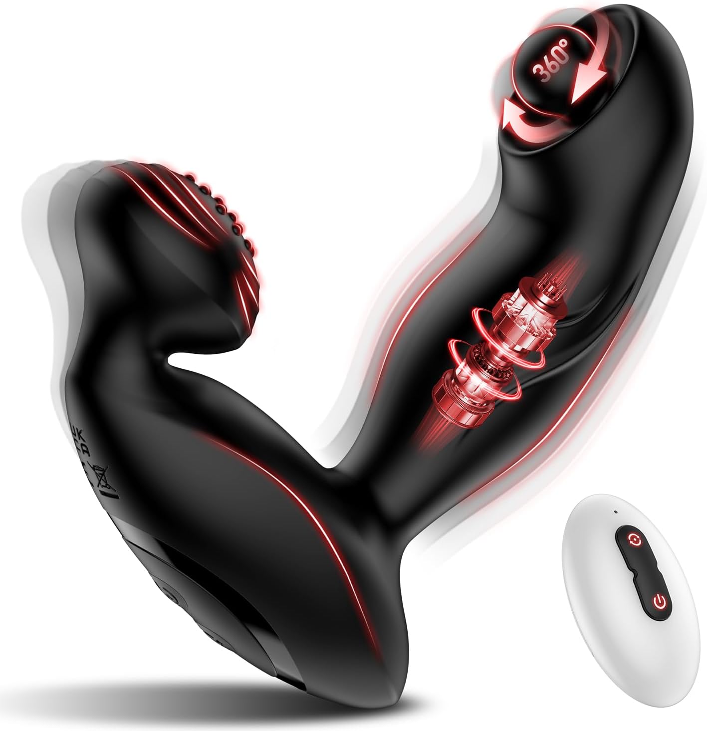 Vibrators for Men Prostate Stimulation Men with 10 Rotations 10 Vibration Modes Plug for Men Sex Toy for Men Vibrator Sets for Men 360° Rotating Dildo