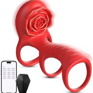 Ring Vibrator Sex Toy for Couples Extreme Dual Cock Ring App Remote Control with 9 Vibration Modes Sex Toy for Couples Extreme Sex Ring Erotic Sex Toy for Couples