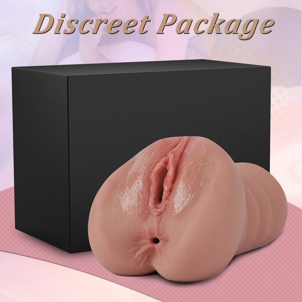 amiufans Masturbator Sex Toy for Men Solo, Pocket Pussy Realistic Large with Double Channel 3D Vagina Clitoris Erotic Sex Toy for Men Masturbating for Men – Bild 6