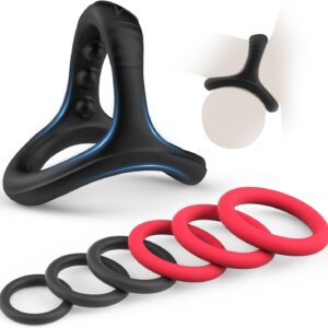Ring Set – 7 Pieces Ring Sex Toy for Men, Cock Ring Sex Toy for Couples, Extreme Sex, Rings, Silicone Toys