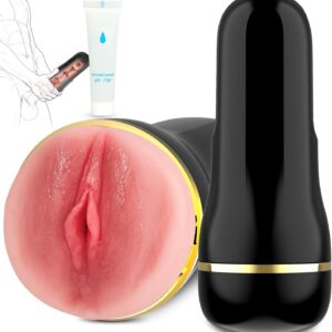 Realistic Masturbator Pocket Pussy, Realistic Large Masturbating for Men, Erotic Sex Toy for Men, Masturbator Cup with 3D Vagina Clitoris, Pocket Pussy Sex Toys