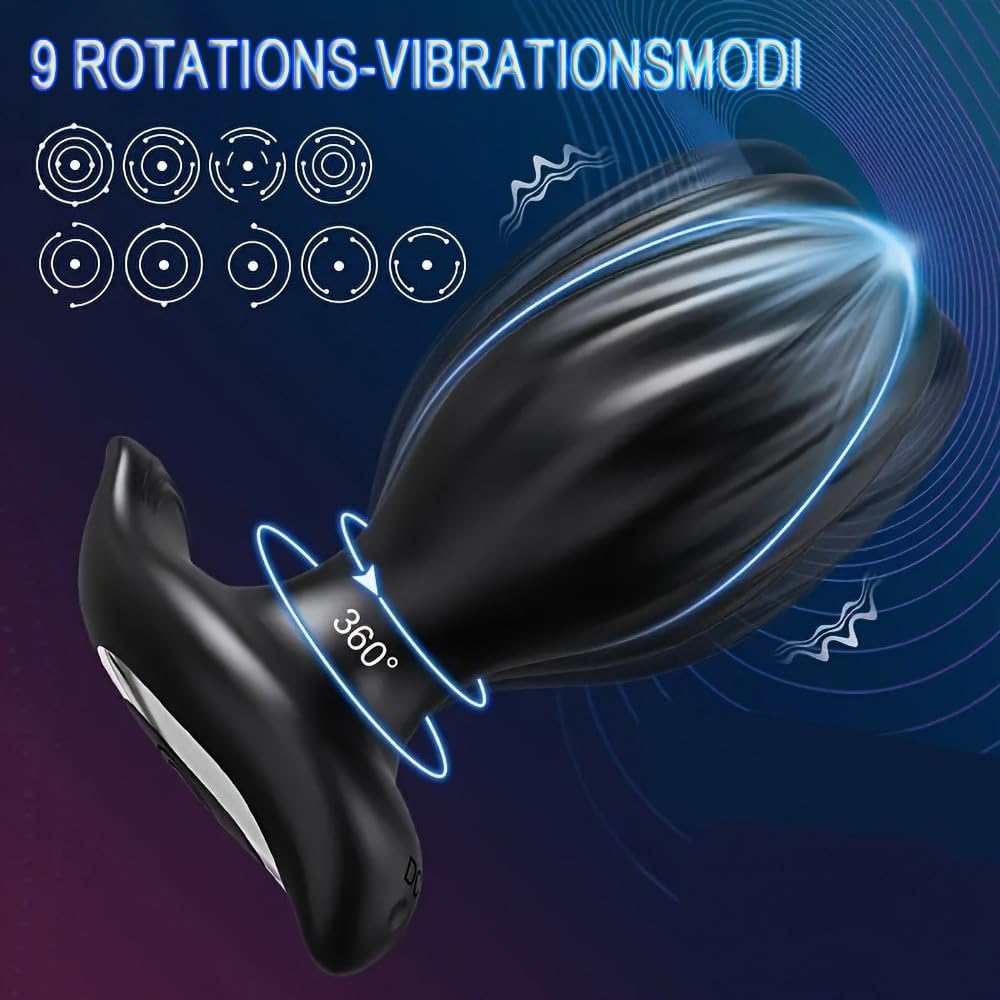 Vibrators for Men Plug Sex Toy for Men with 9 Rotation 9 Vibration, Plug Sex Toy for Couples Butt Plug Sex Toy – Bild 3