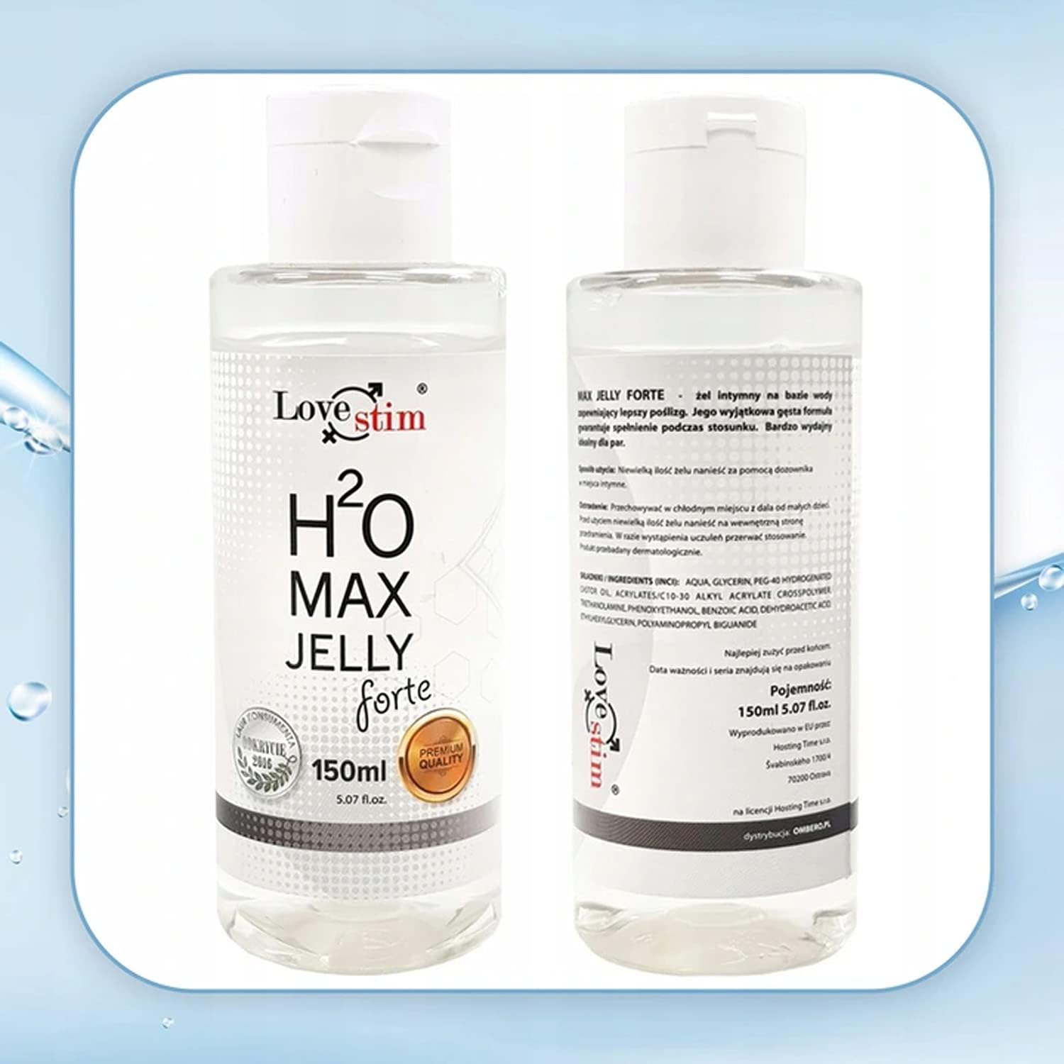 H2O Gel - Water-Based Lubricant - Intercourse Anesthetic - Lubricant Sex Water Based - Lubricant - Lubricant for Sex Toys - 150 ml – Bild 5