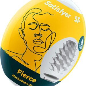 Satisfyer Masturbator Egg Sex Toy for Men Flexible Shaped Structure for Ultimate Pleasure Realistic Feel Hydroactive TPE No Lubricant Required Pocket Pussy Fierce