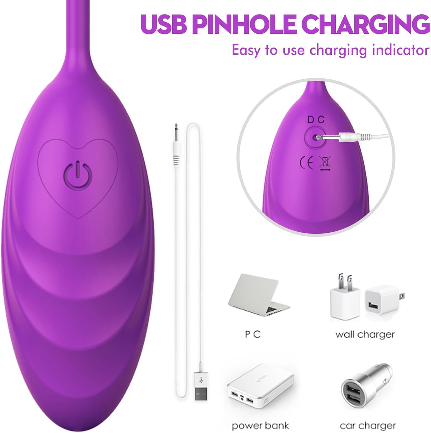 Vibrating Egg with 10 Modes for Women, Mini Vibrator with Remote Control, Love Balls, Erotic Sex Toy Set, Women's Bullet Vibrators for Her Clitoris and G-Spot (Red) – Bild 7