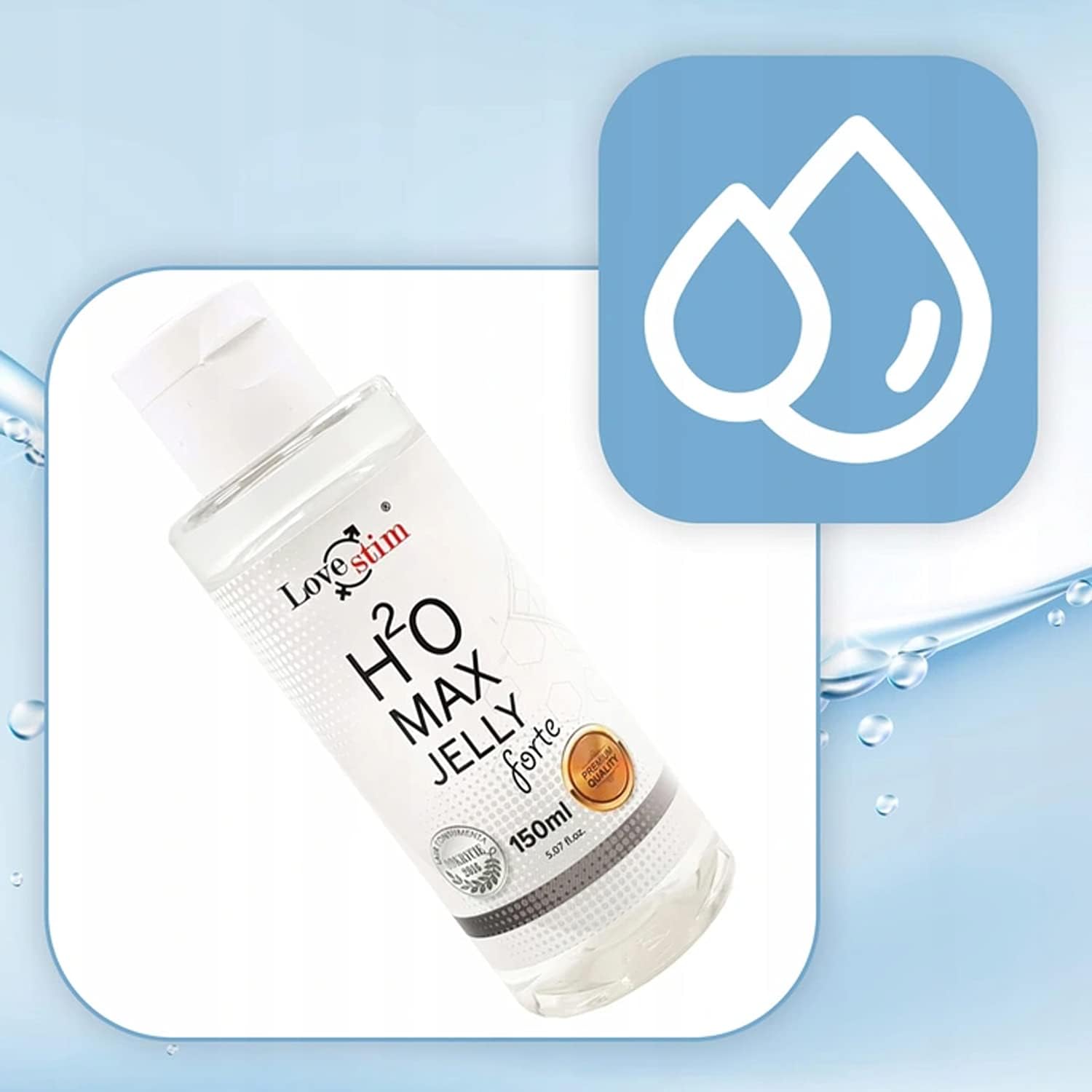 H2O Gel - Water-Based Lubricant - Intercourse Anesthetic - Lubricant Sex Water Based - Lubricant - Lubricant for Sex Toys - 150 ml – Bild 7