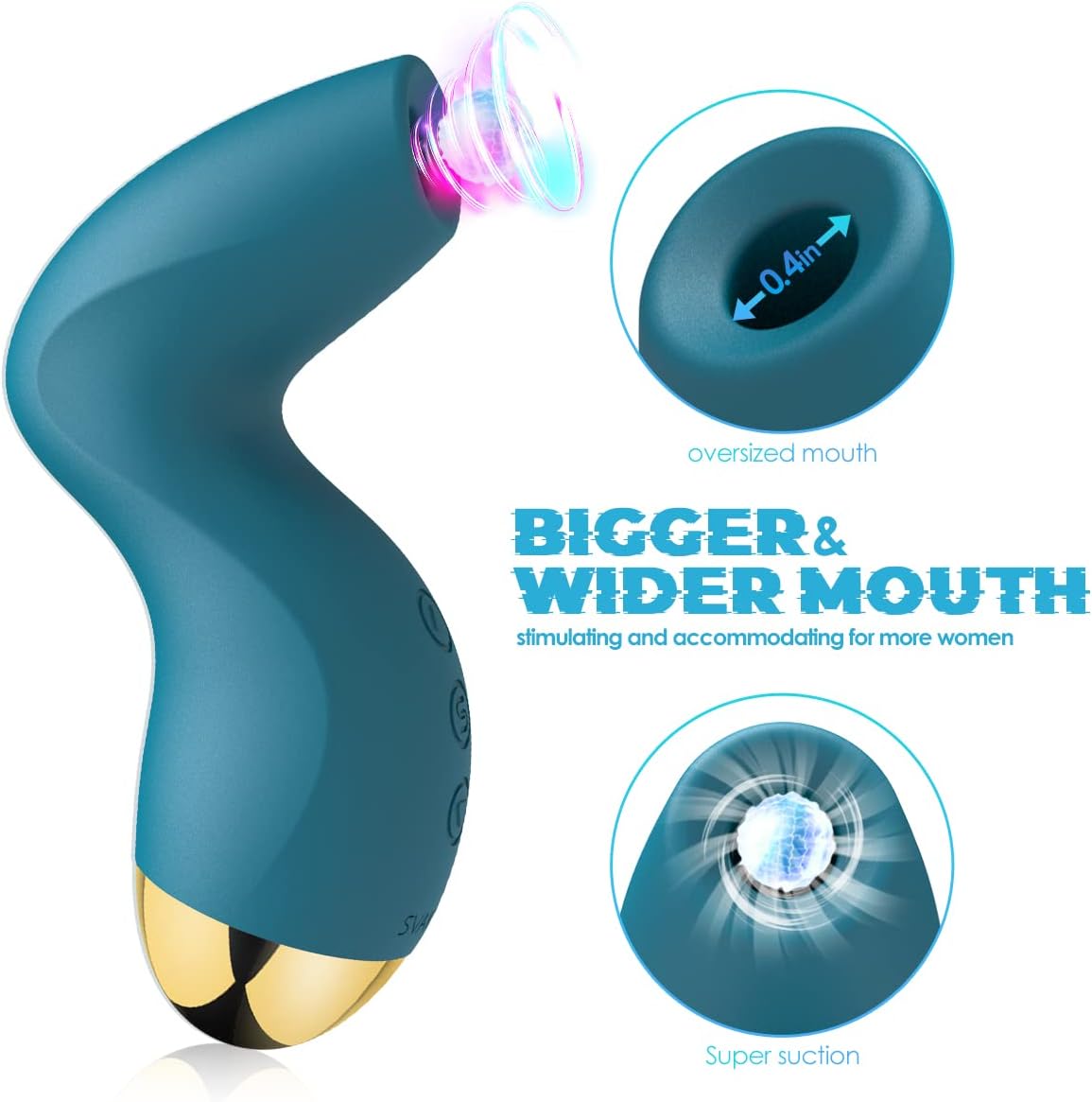 SVAKOM Vibrator Dildo, Quiet Strong Clitoris Stimulator for Her, Vibration for Women, Clitoral Suckers, Vibrator Sets, Sex Toy for Women, Couples, Waterproof Masturbator Women, Sex Toys – Bild 3