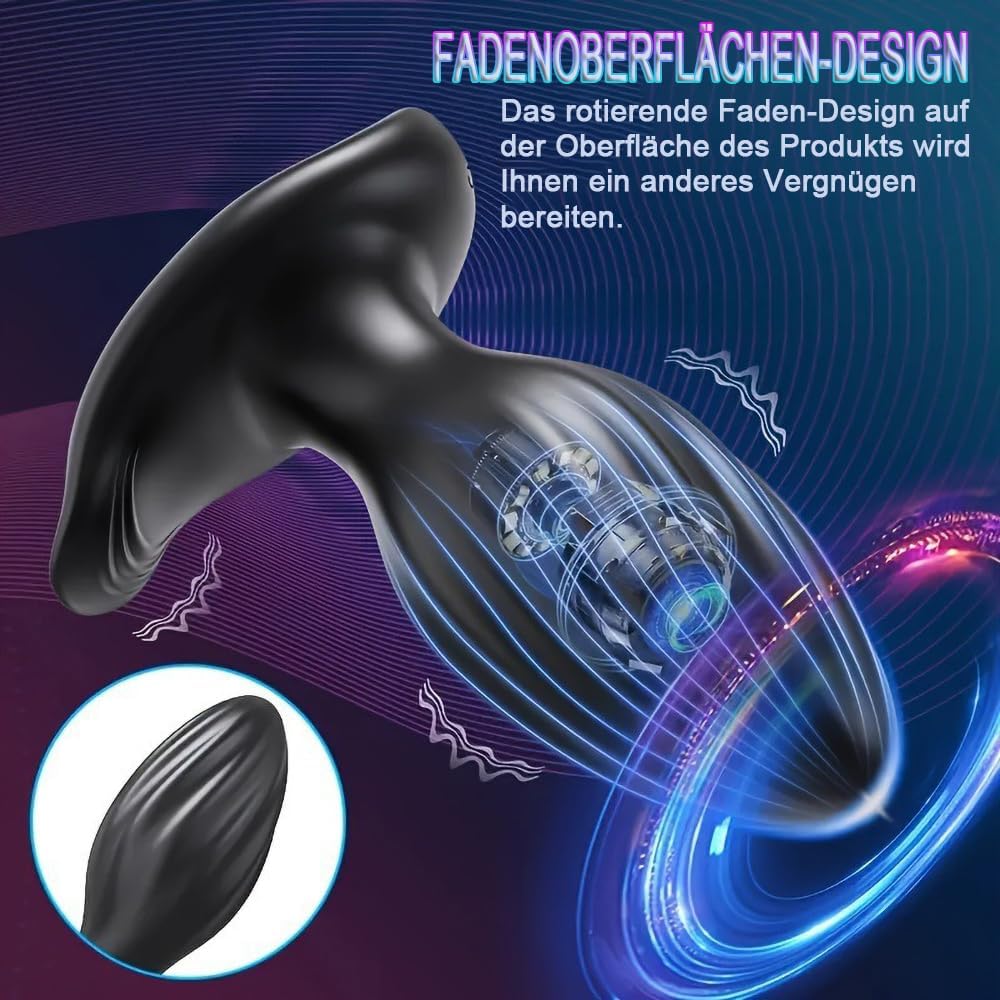 Vibrators for Men Plug Sex Toy for Men with 9 Rotation 9 Vibration, Plug Sex Toy for Couples Butt Plug Sex Toy – Bild 2