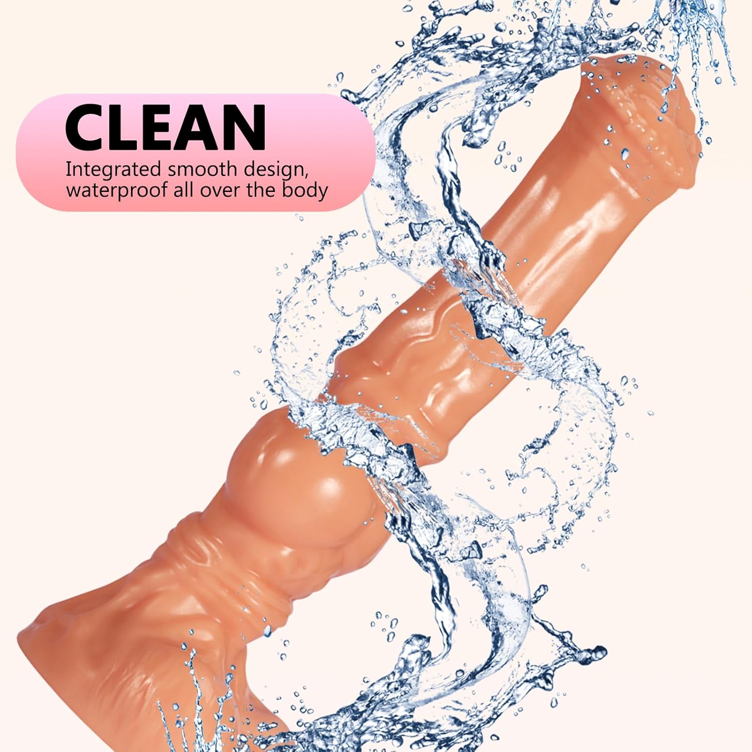 Giant Dilo Tail Classic Dildos with Suction Cup - 30 cm XXL Plug Dildo Large with Knot Balls and Suction Cup, Dilos Men, Butt Plug Plug Sex Toy for Men Women Couples (XL) – Bild 7