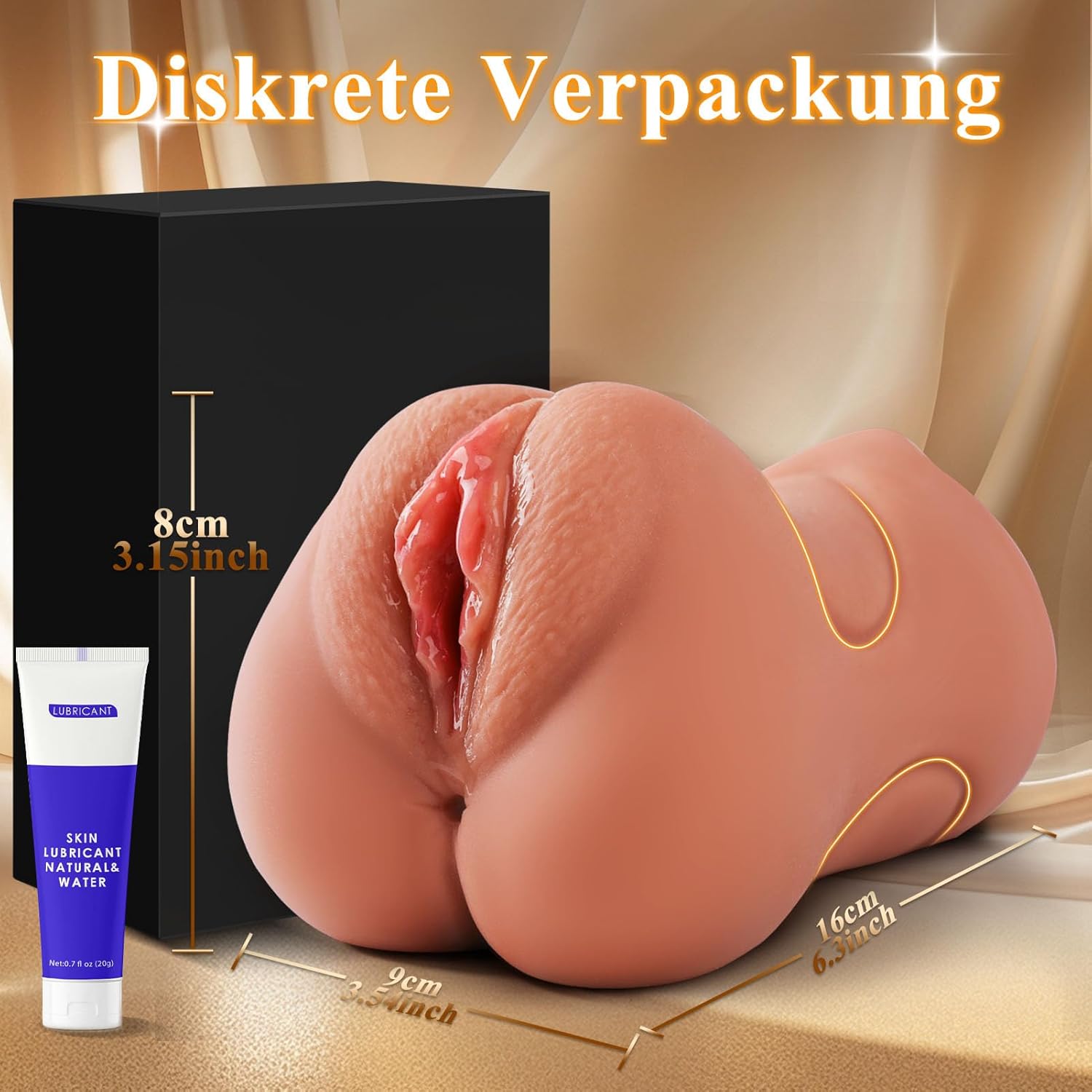 VIJISA Masturbating for Men, 3-in-1 Sex Toy for Men, Silicone 3D Masturbators, Multi-Channel Design, Sex Toy for Men, Solo, Erotic, Realistic – Bild 5