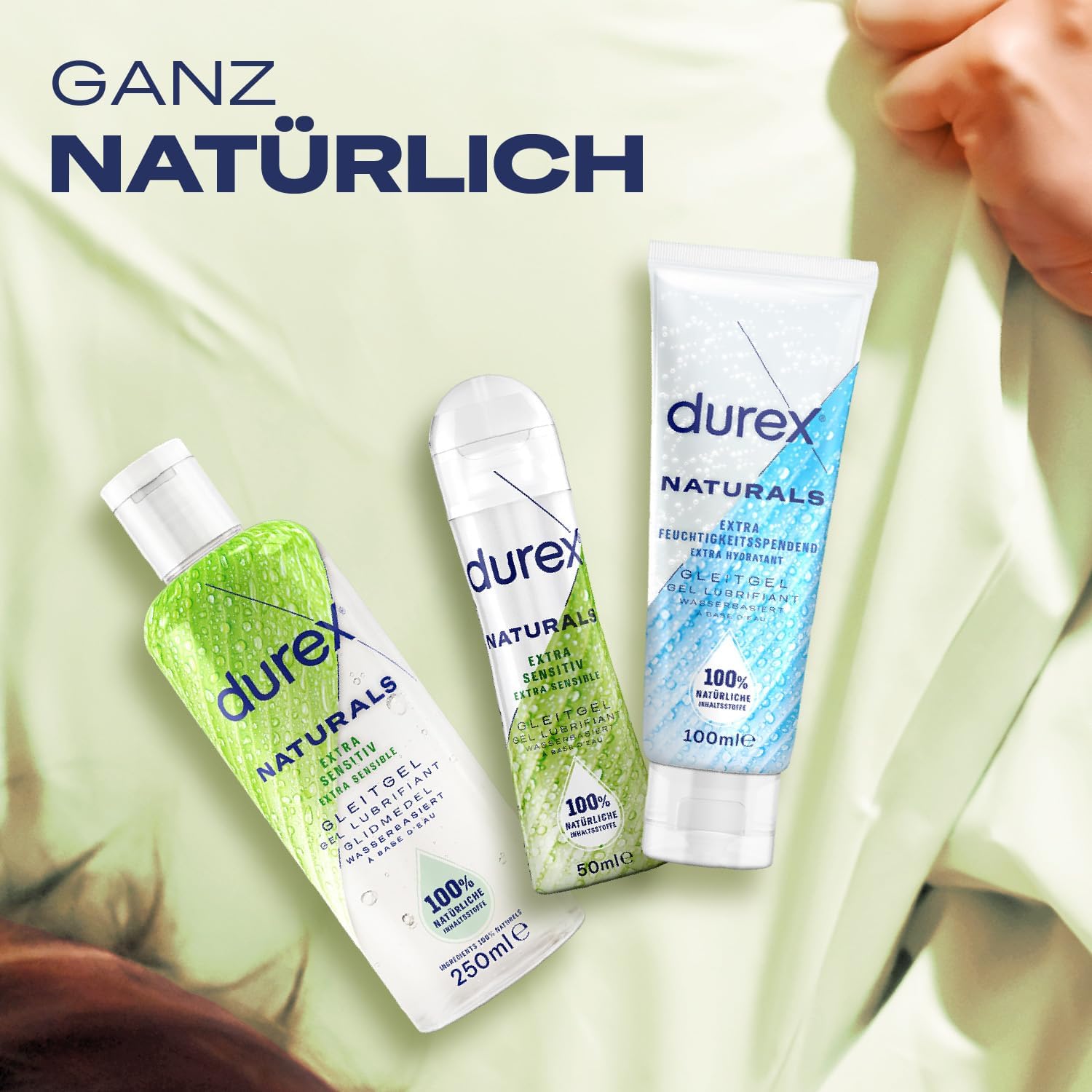 Durex Play Lubricant Versatile Mix Pack for Men and Women - (Naturals, Play Feel) Set with Water-based Lubricant for Sex & Condoms Suitable for Sex & Condoms 200 ml – Bild 8