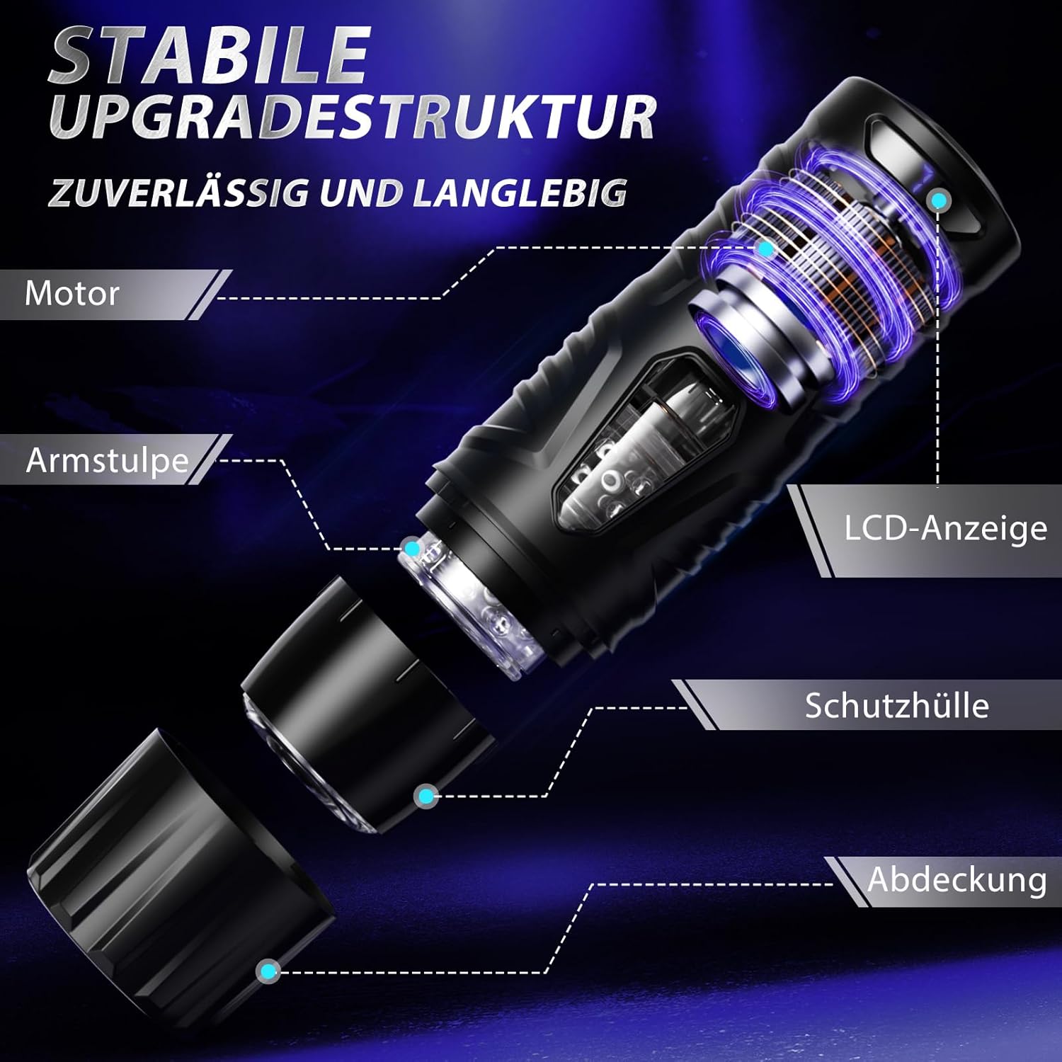 Masturbating for Men Hands-Free, AI Sex Toy for Men with 7 Telescope and 7 Rotation, App Masturbator with One-Click Turbo Pocket Pussy LCD Display Sex Toy Masturbators Vibrator Sets – Bild 7