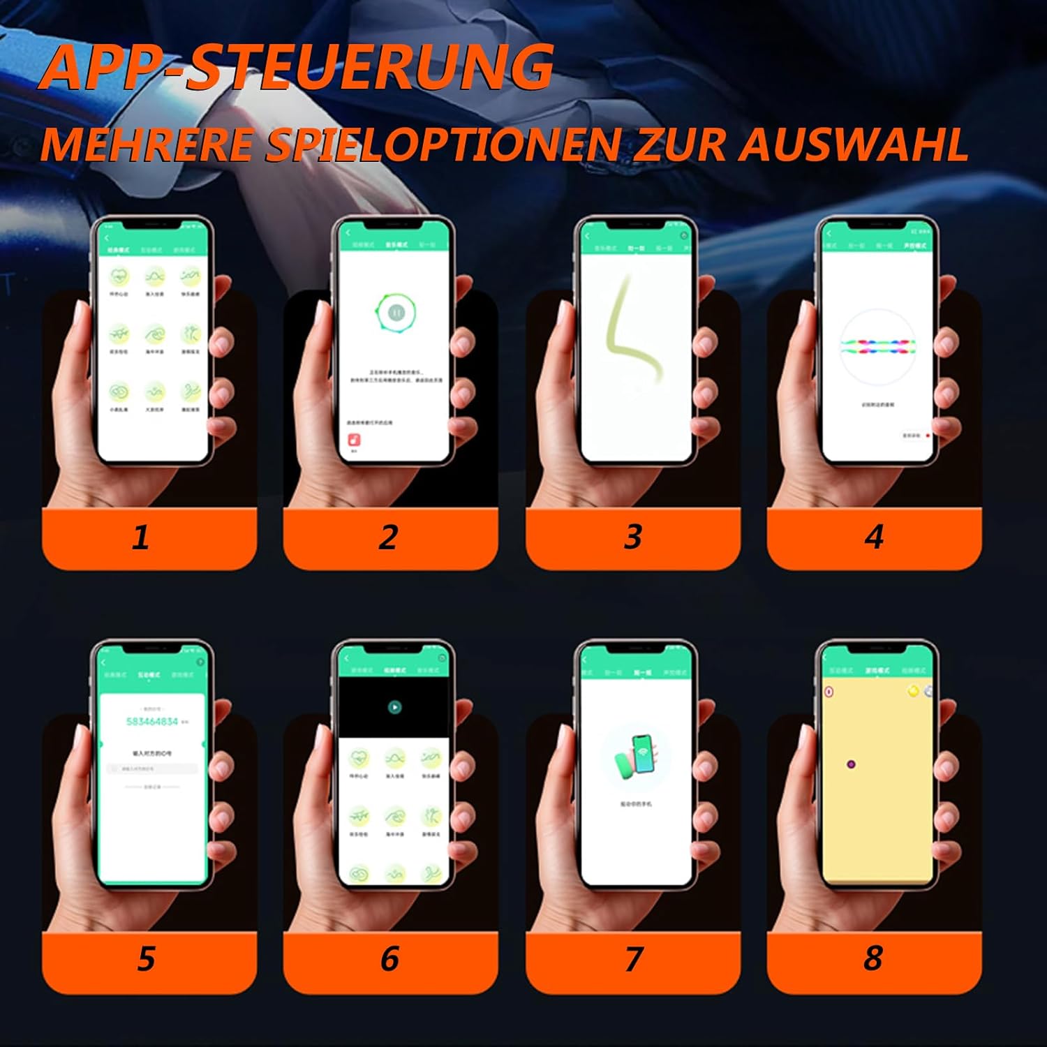 Double Vibrating Squeeze Masturbating with 9 Vibrations, Realistic Masturbator for Men, App Sex Toy for Men, Solo Manual Cup, Masturbators with 3D Vagina Pussy – Bild 2
