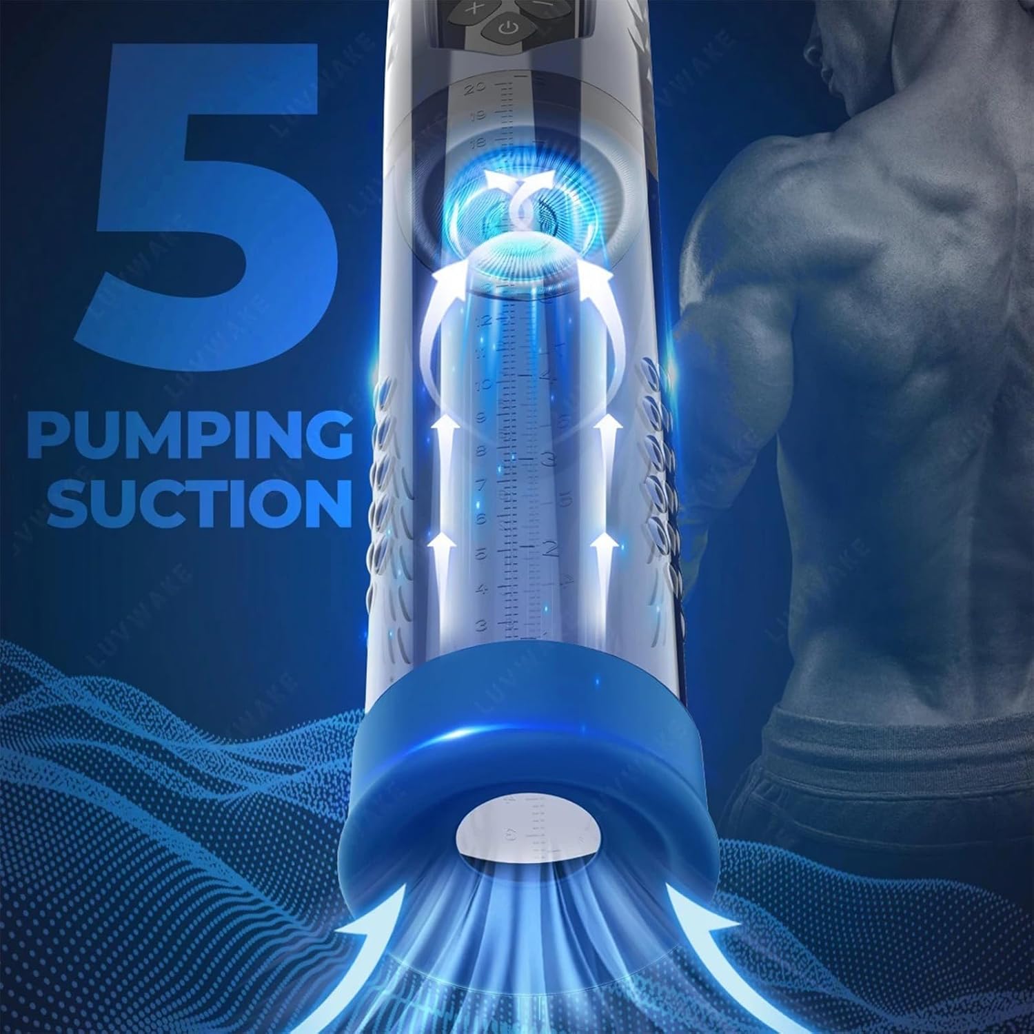 Electric Aeroplane Cup for Men, Vacuum Vacuum Trainer, Vibrating Male Spa Charging Trainer, Sex Toy Masturbator for Men – Bild 2