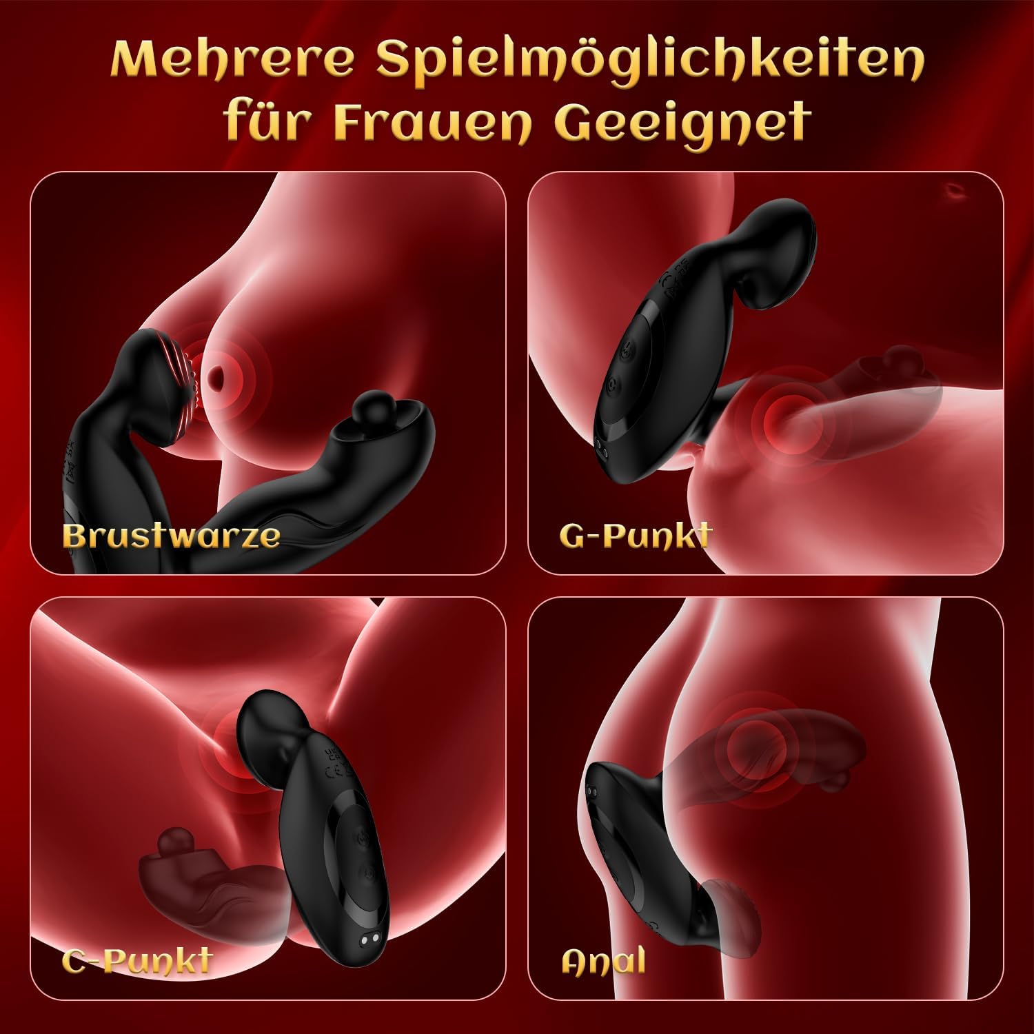 Vibrators for Men Prostate Stimulation Men with 10 Rotations 10 Vibration Modes Plug for Men Sex Toy for Men Vibrator Sets for Men 360° Rotating Dildo – Bild 7