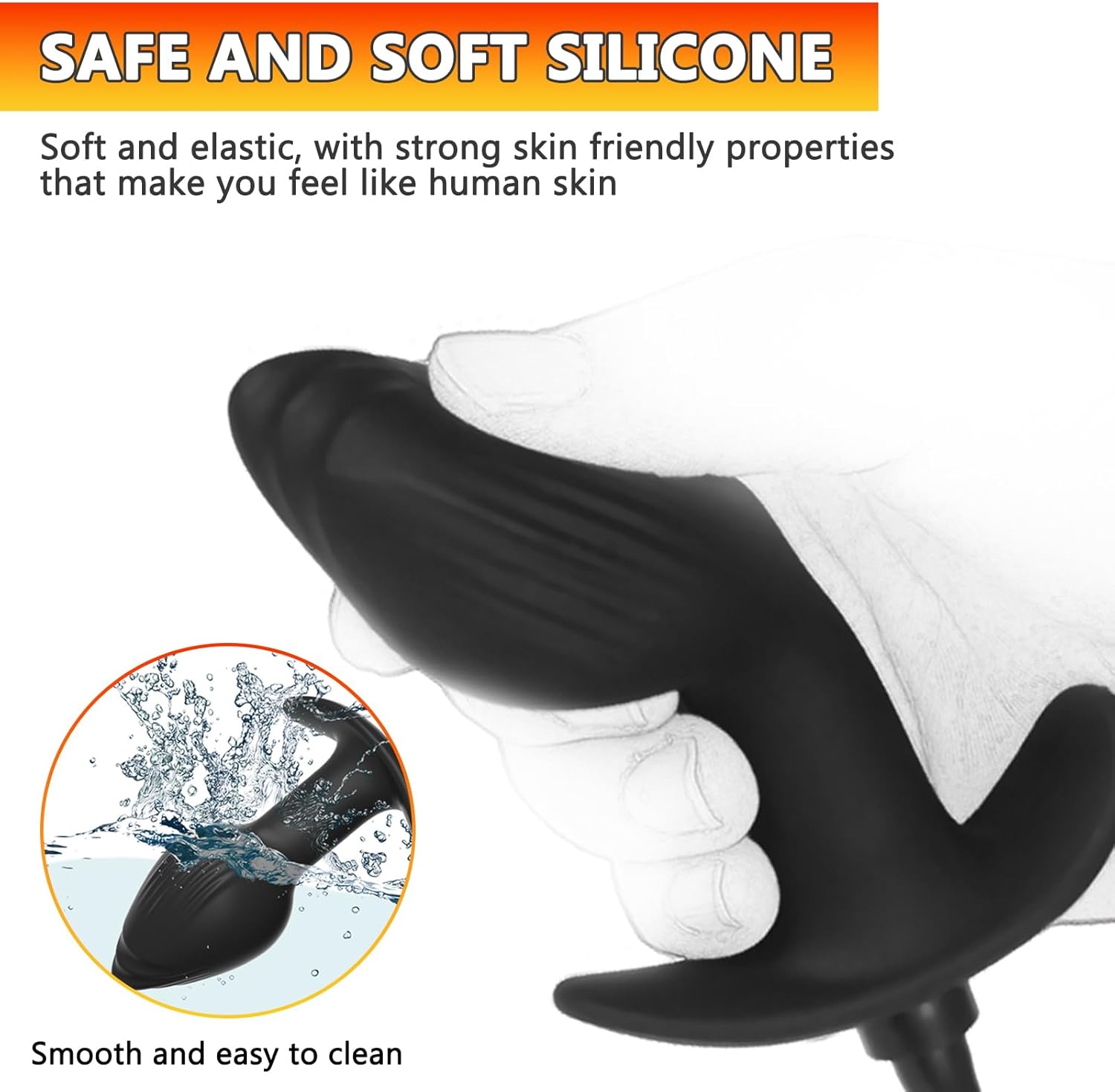 6.0 Inflatable Plug with Magnetic Suction Pump, Removable, Giant Dildo, Plug, Stretcher, Butt Plug, Plug for Women, Men, XXL, Balls, Butt Plug, Butt Plug, Butt – Bild 2