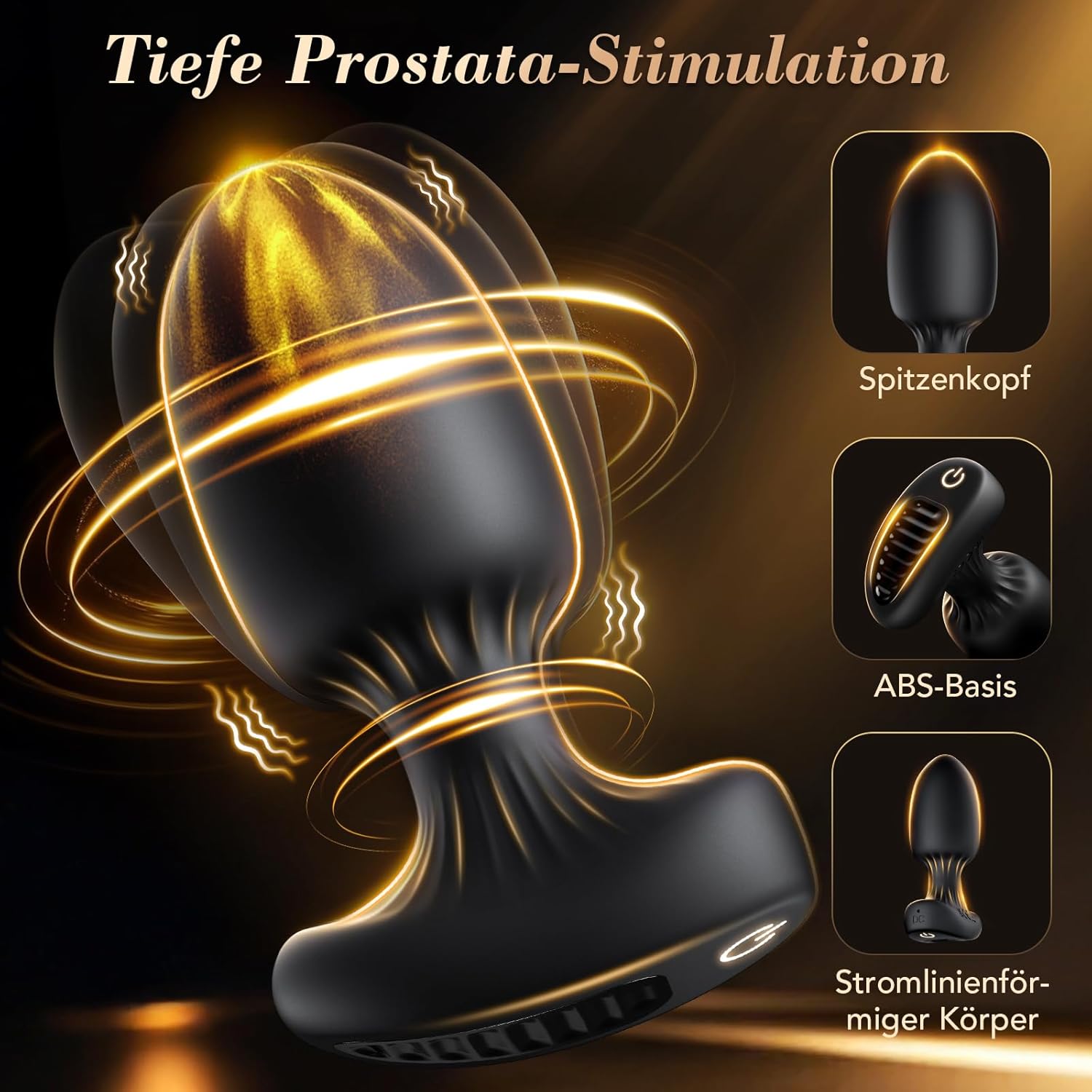 Plug Toys Plug for Women Men - Vibrators Sex Toy for Men Couples Solo, Prostate Stimulation Gay Sex Toy Set for Men, Vibrator Toy Dildo with App & 9 Vibration – Bild 3