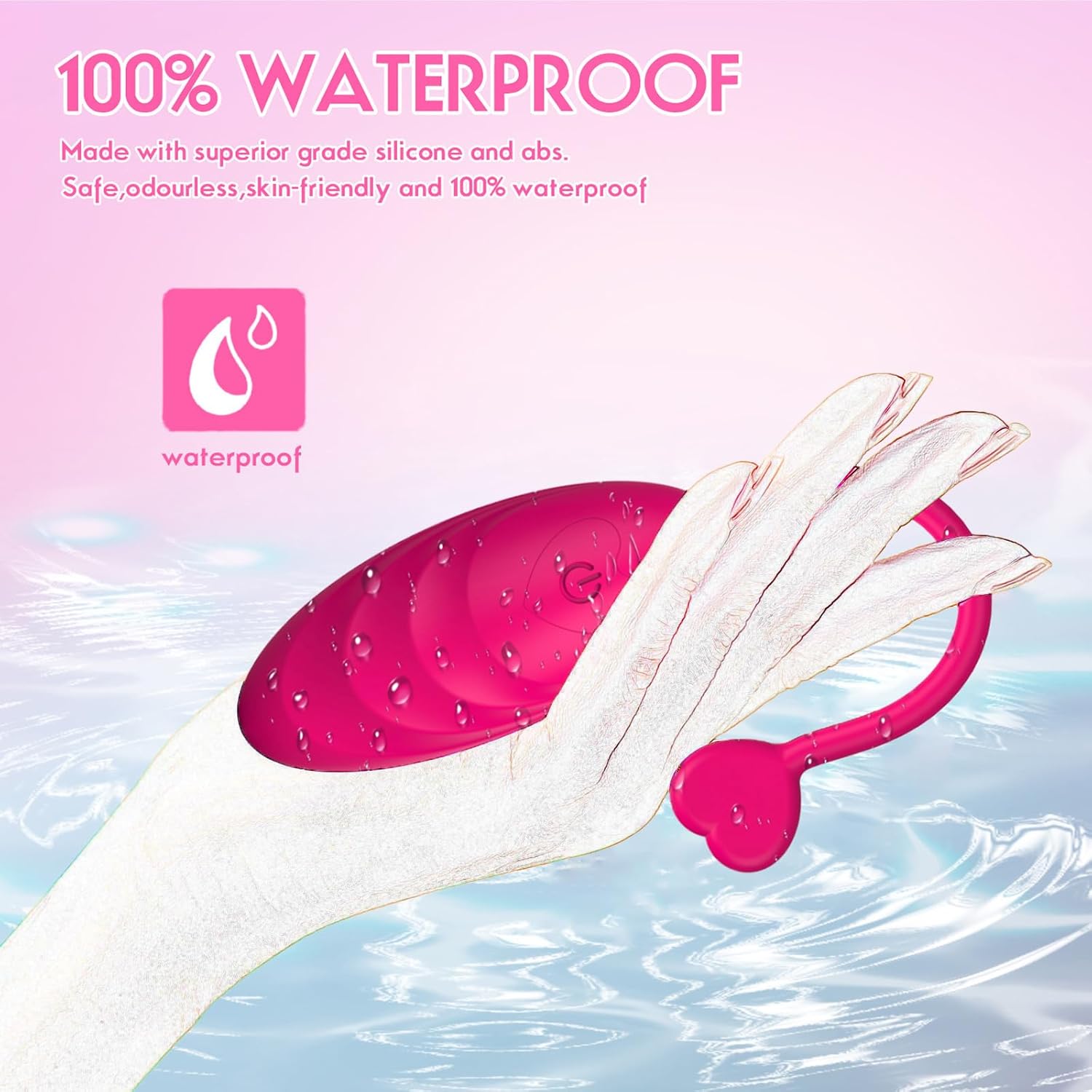 Vibrating Egg with 10 Modes for Women, Mini Vibrator with Remote Control, Love Balls, Erotic Sex Toy Set, Women's Bullet Vibrators for Her Clitoris and G-Spot (Red) – Bild 4