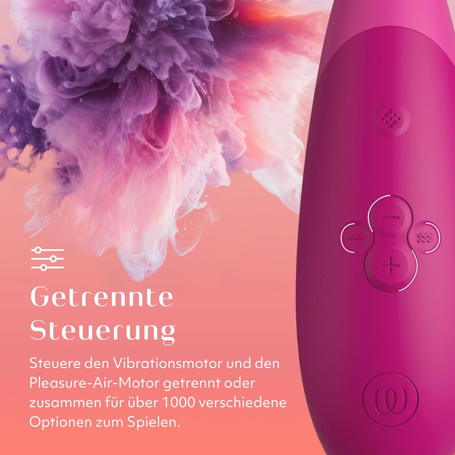 Womanizer Enhance 2-in-1 Clitoris Vibrator Teat for Her | Women's Stimulator with Suction Function | Sex Toy Woman | Teat Waterproof & Rechargeable | Dildo Sex Toy Extra Strong Toy Pink – Bild 3