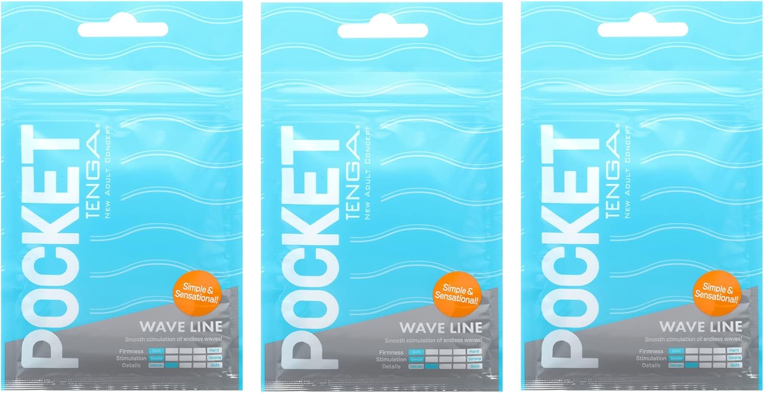 TENGA Wave Line Pocket (3 Pieces Set)