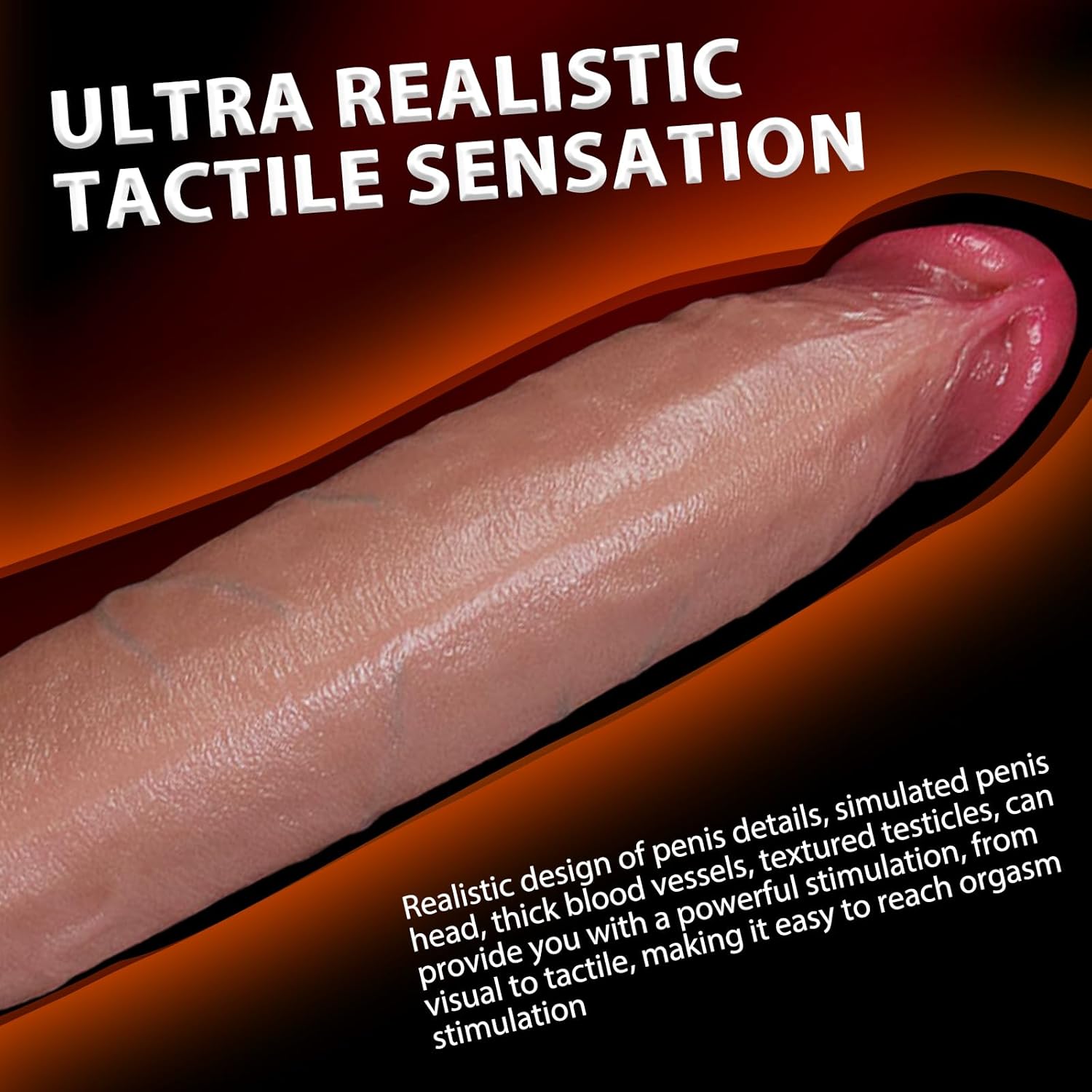 32 x 6.3 cm Giant Dildo XXL - Double Liquid Silicone Dildos Butt Plug Dilo Tail Plug for Women Men, Dildos Thick Balls Dildos Toys (R8, XL) – Bild 4