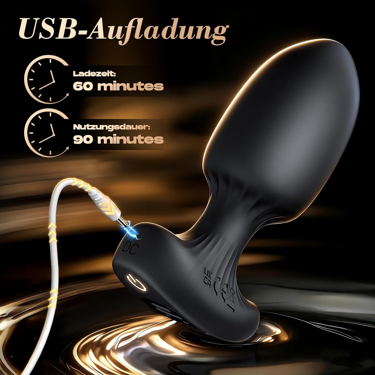 Plug Toys Plug for Women Men - Vibrators Sex Toy for Men Couples Solo, Prostate Stimulation Gay Sex Toy Set for Men, Vibrator Toy Dildo with App & 9 Vibration – Bild 7