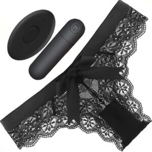 Briefs with Vibrator and Remote Control for Travelling Black Sexy Thong Size S-L fops A100