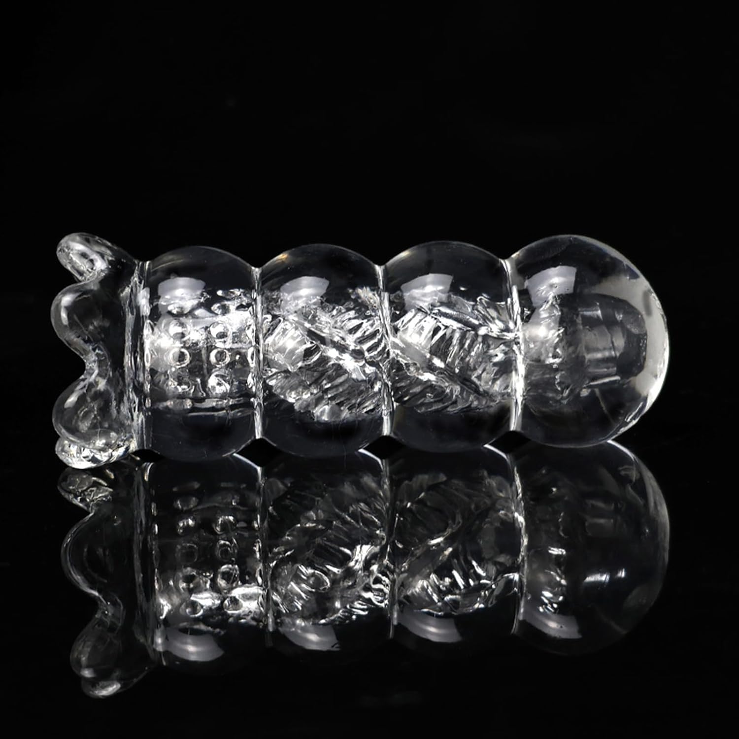 AMZII Manual Masturbator Cup Masturbating for Men, Masturbators Pocket Pussy Sex Toy for Men Solo, Pocket Pussy with 3D Vagina Love Tunnel Sleeve Training Device (Transparent) – Bild 5