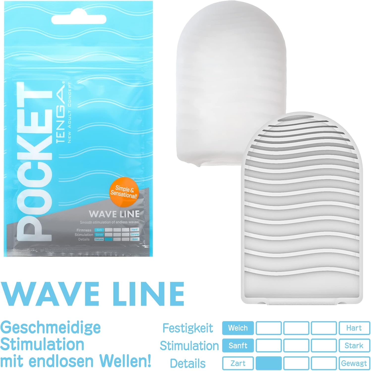 TENGA Wave Line Pocket (3 Pieces Set) – Bild 3