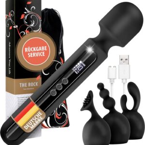 The Rock XXL – Vibration for Women – Magic Wand [Extra Strong] Vibrator – Premium Silicone – Dildo – Sex Toy for Women – Massager – Vibrator Sets for Women – Sex Toy for Couples