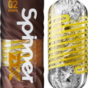 TENGA Spinner DX 02 Bumps – Masturbator for Men – Realistic Sex Toy with Dense, Tight Inner Structures – Solo Pleasure for Him – Masturbator Set Including Sample Lotion
