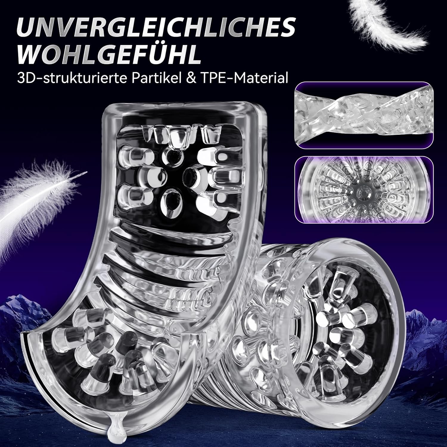 Masturbating for Men Hands-Free, AI Sex Toy for Men with 7 Telescope and 7 Rotation, App Masturbator with One-Click Turbo Pocket Pussy LCD Display Sex Toy Masturbators Vibrator Sets – Bild 8