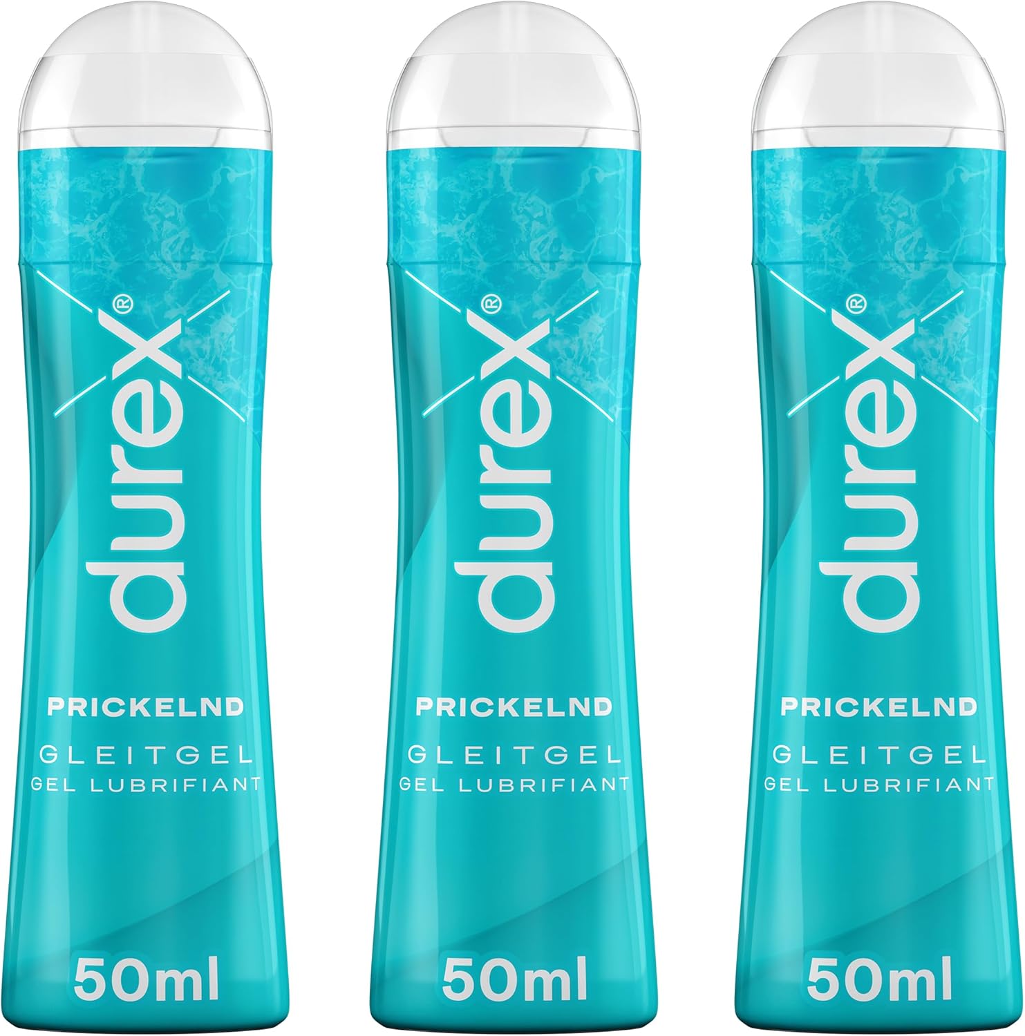 Durex Play Tingling 150 ml Pack of 3 Lubricant Experience Gel Massage Gel Gel (3 x 50 ml)