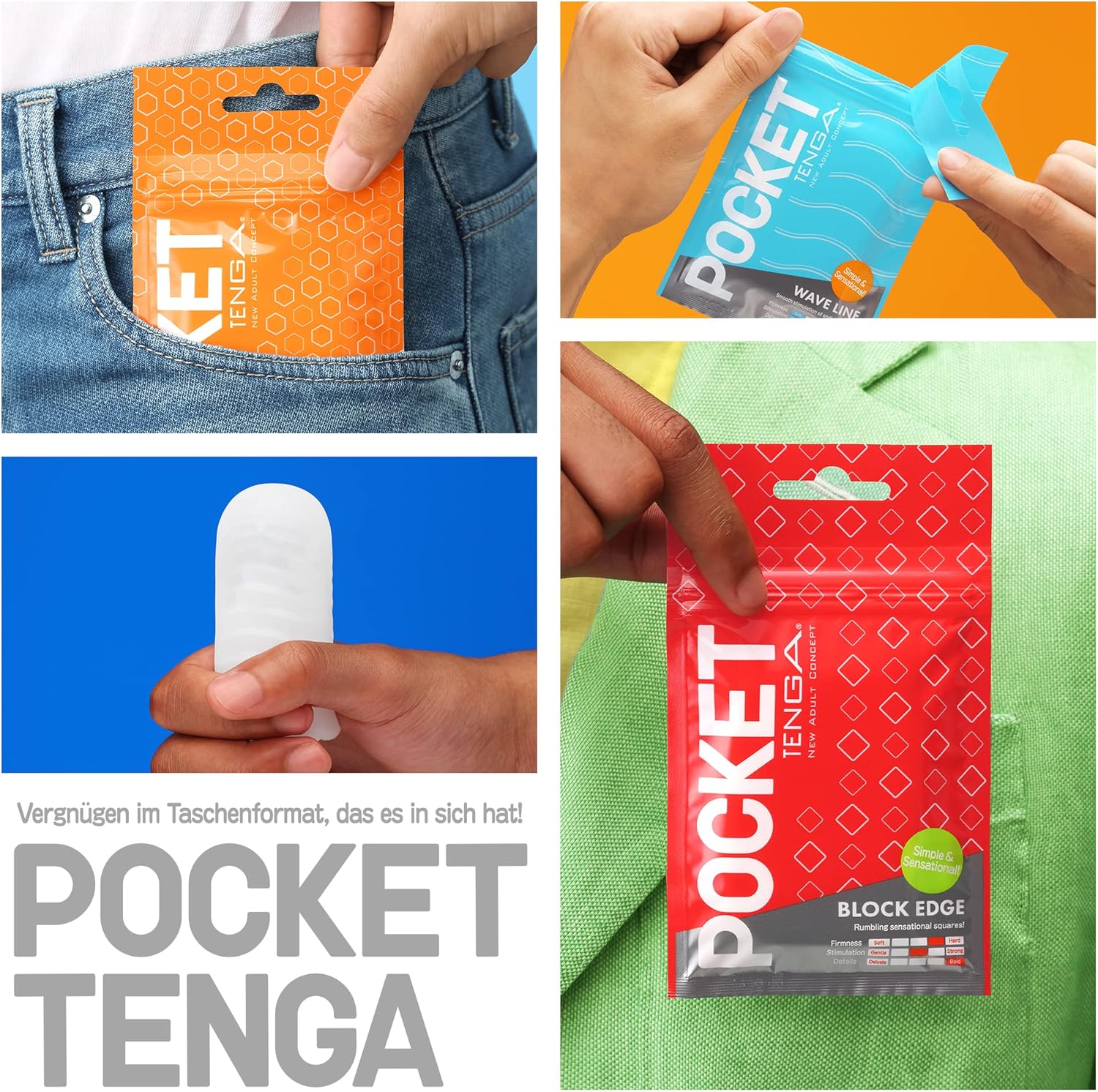 TENGA Wave Line Pocket (3 Pieces Set) – Bild 4
