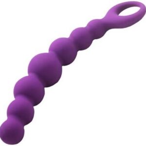 Silicone Chain Purple Pi 19 cm Dildo Chain Beads Sex Toy Purple