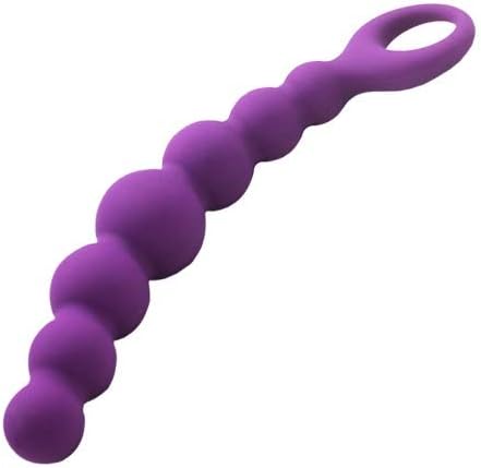 Silicone Chain Purple Pi 19 cm Dildo Chain Beads Sex Toy Purple