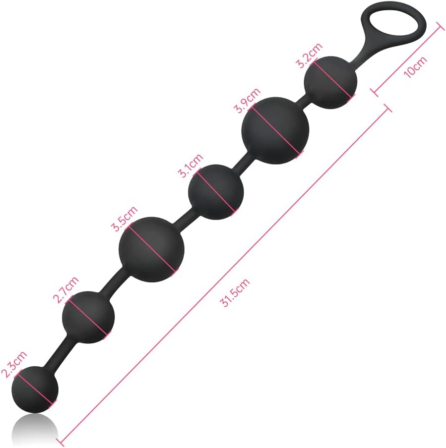 Silicone Beads Butt Plug Flexible Plug Trainer Chain with 6 Different Sizes Balls Sex Toy for Men Women Couples – Bild 5