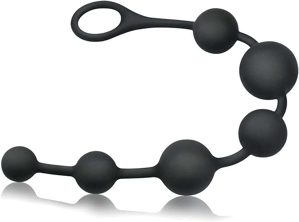 Silicone Beads Butt Plug Flexible Plug Trainer Chain with 6 Different Sizes Balls Sex Toy for Men Women Couples