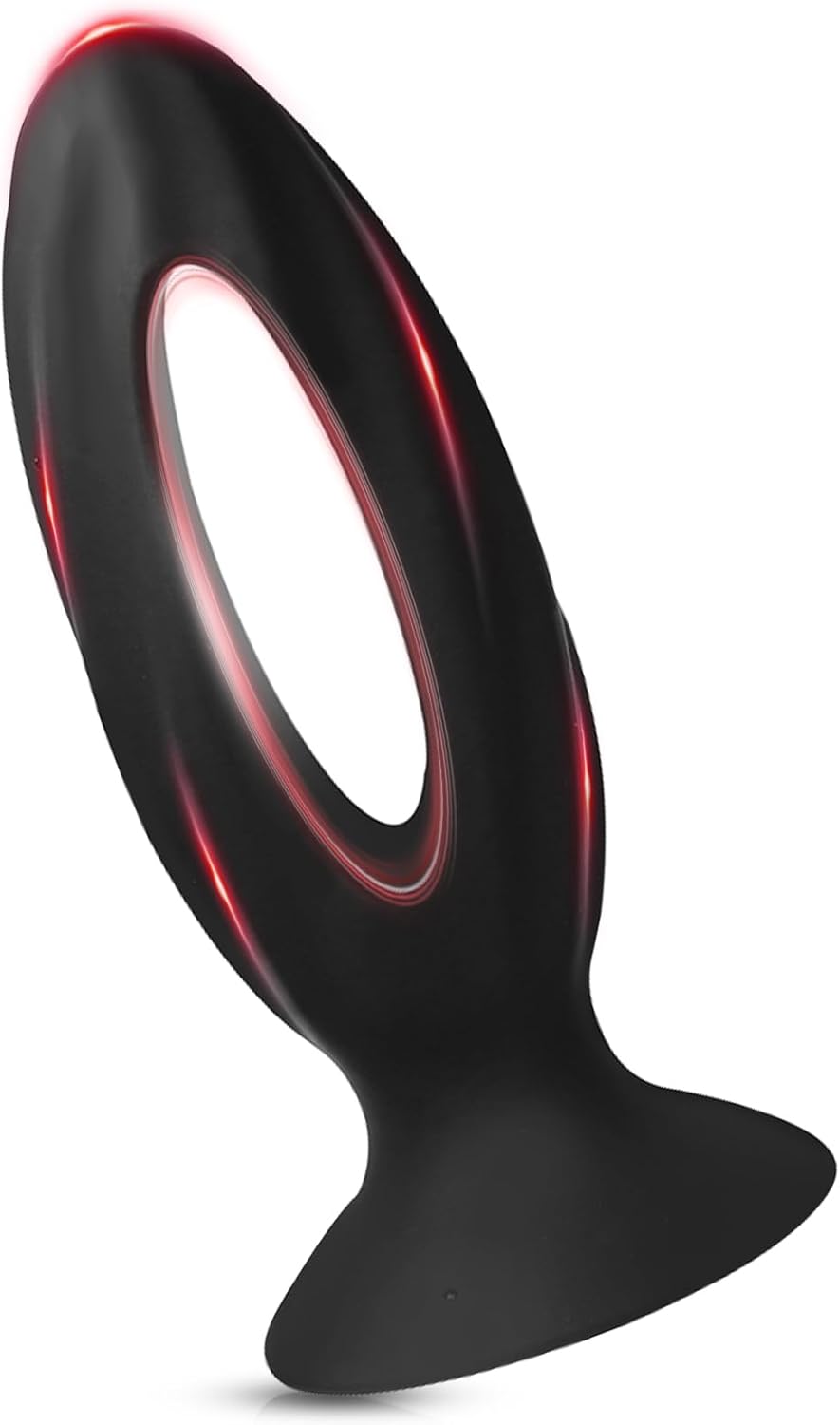 AMZII Plug for Men Women Beginners Hollow Butt Plug Dildos Sex Toy Both with Dildo Suction Cup, Dildo Plug Butt Plug Balls Spreader Dilos Men's Toys (L)
