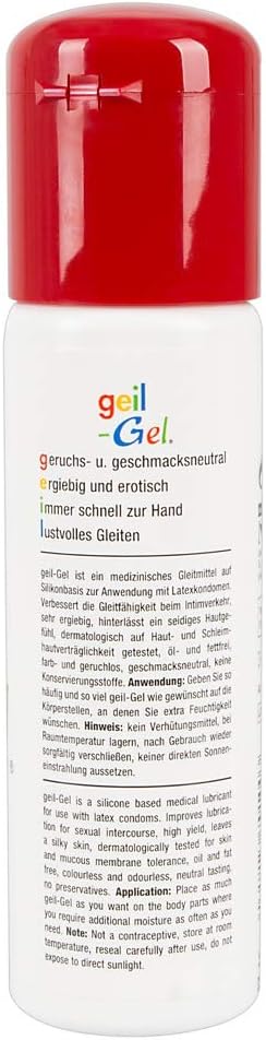 ORION Geilgel Silicone Lubricant Gel 2 x 100 ml - Long-Lasting Gel for Sex and Erotic, Smooth, Ideal for Intercourse, Skin-Friendly, Latex Condom Compatible, No Preservatives, Silicone Base – Bild 3