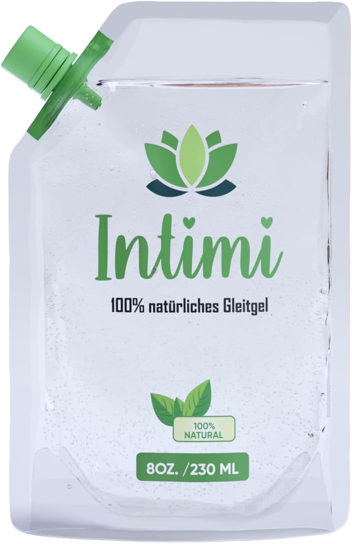 Intimi Natural Lubricant, 230 ml, Water Based Lubricant for Him and Her, 100% Vegan